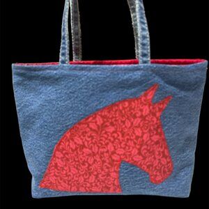 Bible book bag horse tote